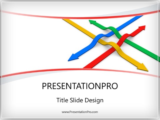 Conceptual Communication Red PowerPoint Template title slide design