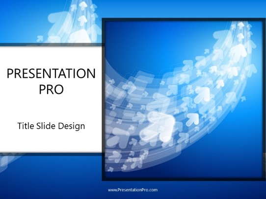 Directional Flow PowerPoint Template title slide design