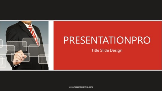 Drawing Blank Rectangle Widescreen PowerPoint Template title slide design