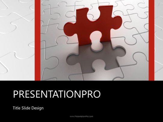 Final Piece PowerPoint Template title slide design