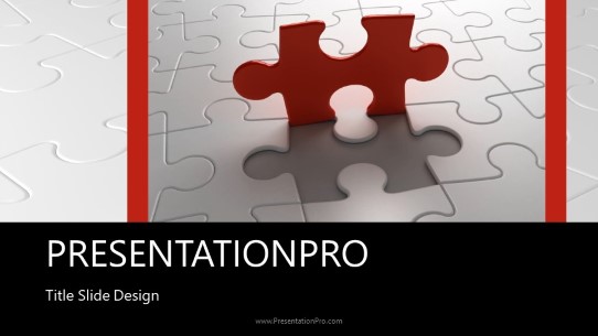 Final Piece Widescreen PowerPoint Template title slide design