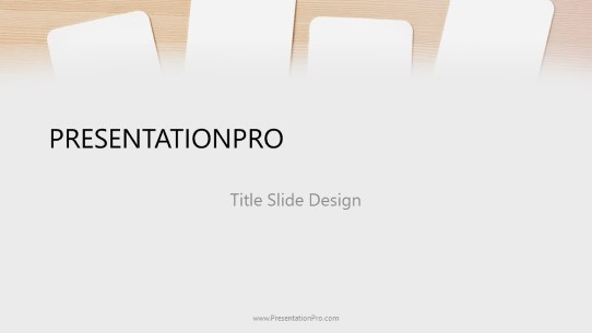 Flash Cards PowerPoint Template title slide design