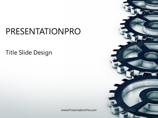 Gears Cogs Working Business PowerPoint template - PresentationPro