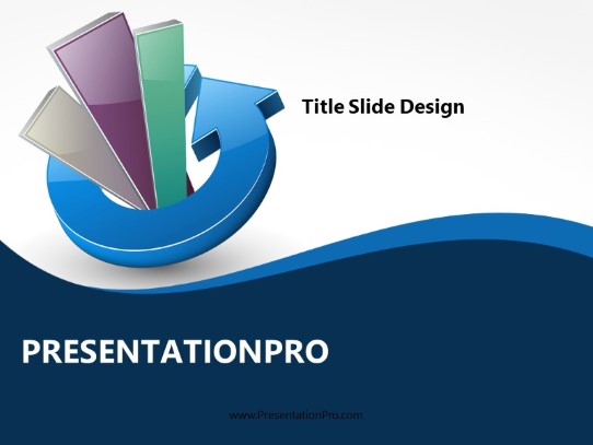 Growth Cycle 2 Blue PowerPoint Template title slide design
