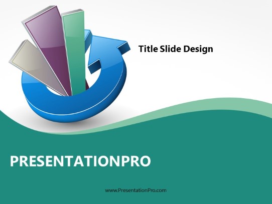 Growth Cycle 2 Teal PowerPoint Template title slide design