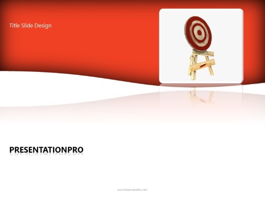 On Target PowerPoint Template title slide design