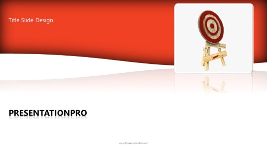 On Target Widescreen PowerPoint Template title slide design