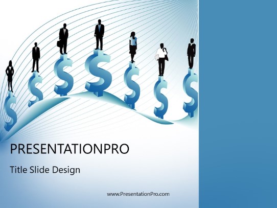 Sales Force PowerPoint Template title slide design