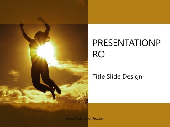 Soaring Success PowerPoint Template title slide design