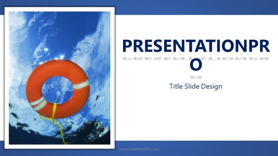 The Rescue Widescreen PowerPoint Template title slide design