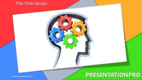 Thought Process Widescreen PowerPoint Template title slide design