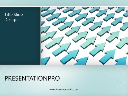 Up And Up PowerPoint Template title slide design