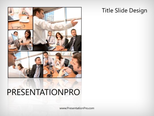 Brainstorming White PowerPoint Template title slide design