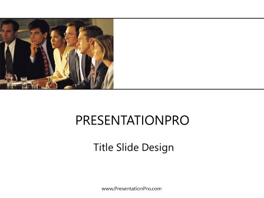 Business Comm10 PowerPoint Template title slide design