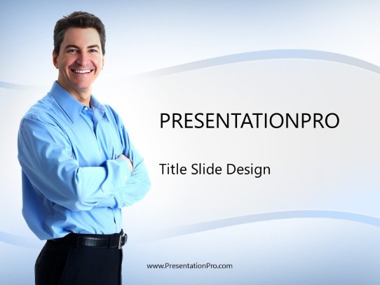 Business Confidence PowerPoint Template title slide design