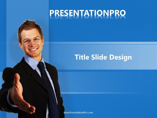Closing Deal PowerPoint Template title slide design