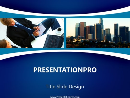 La Business PowerPoint Template title slide design