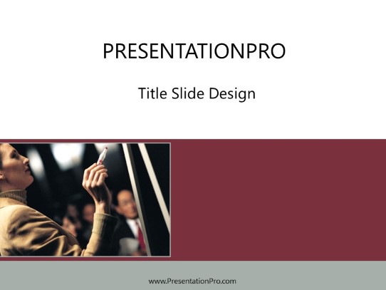 Min17 PowerPoint Template title slide design