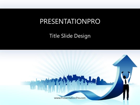 New Success PowerPoint Template title slide design