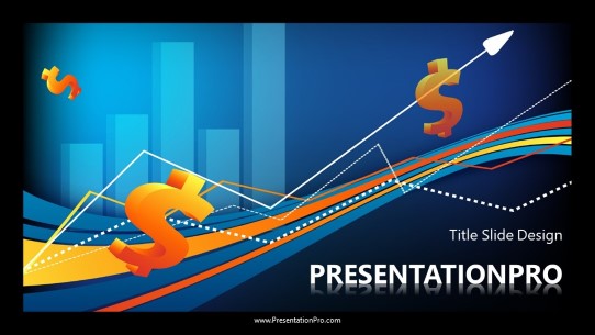 Profit Path Widescreen PowerPoint Template title slide design