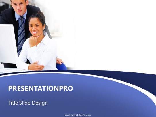 Smiling Associates PowerPoint Template title slide design