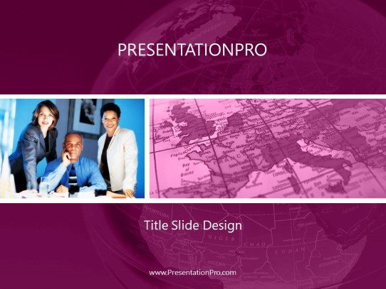 The Board 02 Violet PowerPoint Template title slide design