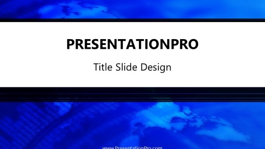 e Business Widescreen PowerPoint Template title slide design