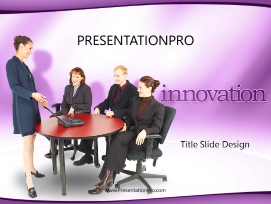 Executives Purple PowerPoint Template title slide design