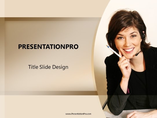 Happy Rep PowerPoint Template title slide design