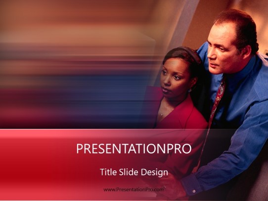Show Me 02 Red PowerPoint Template title slide design