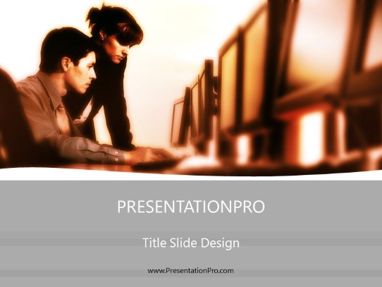 Show Me 04 Orange PowerPoint Template title slide design