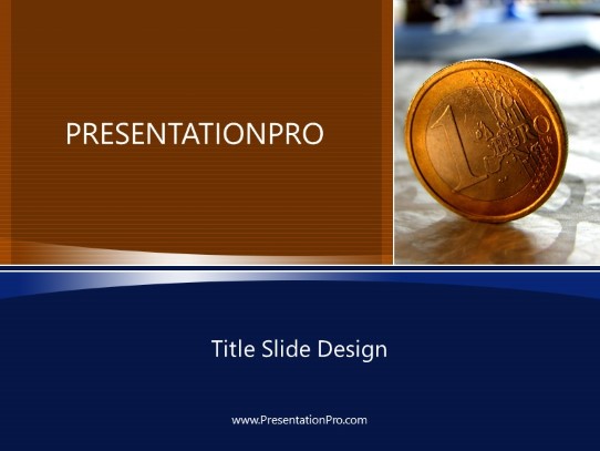 Euro PowerPoint Template title slide design