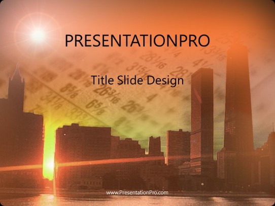 Stockcity PowerPoint Template title slide design