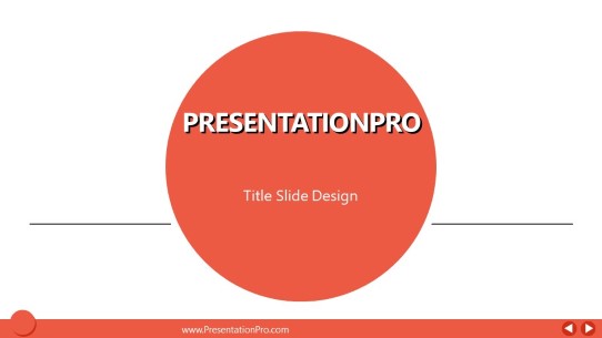 Flat Round Widescreen PowerPoint Template title slide design