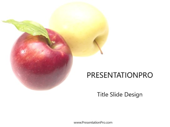 A Pair PowerPoint Template title slide design