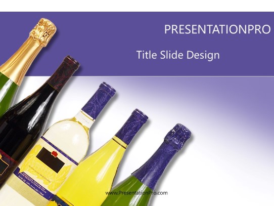 Beverages PowerPoint Template title slide design