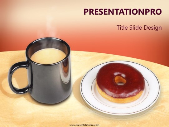 Doughnut 01 PowerPoint Template title slide design