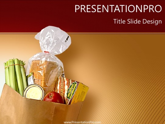 Grocery Bag PowerPoint template - PresentationPro