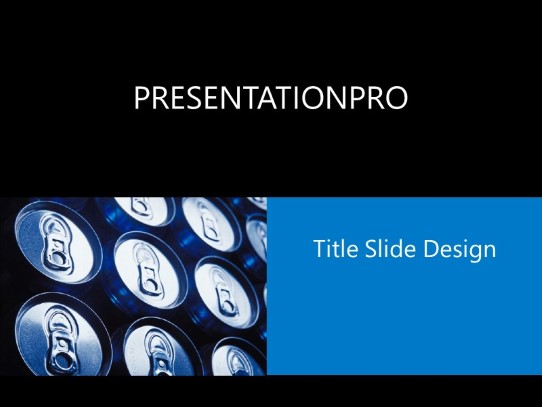 Pop PowerPoint Template title slide design