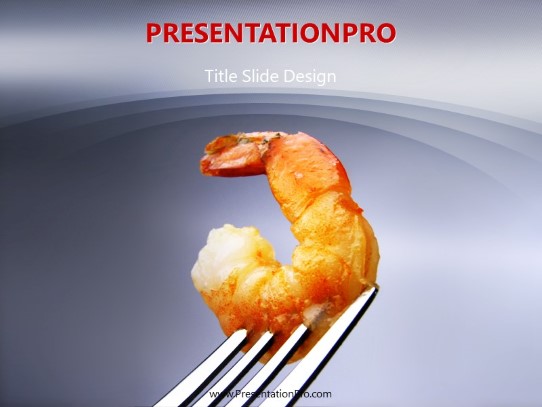 Shrimpy PowerPoint Template title slide design