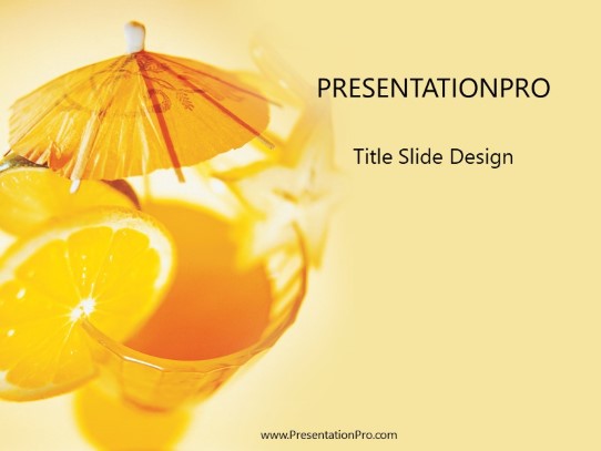 Tutti Fruiti PowerPoint Template title slide design