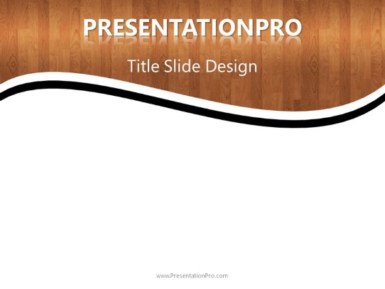 Hardwood PowerPoint Template title slide design