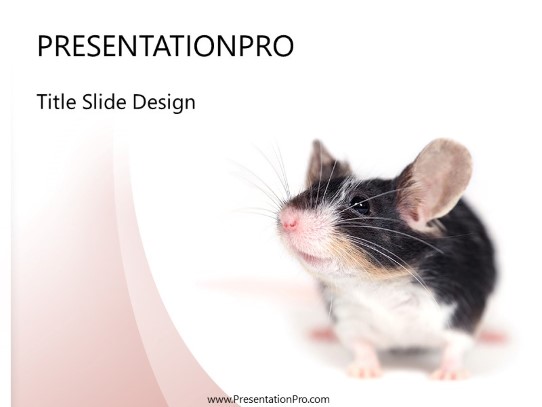 Mouse PowerPoint Template title slide design