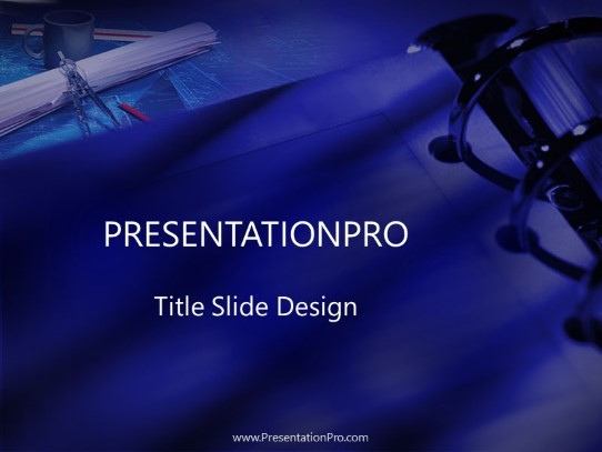 Planning PowerPoint Template title slide design