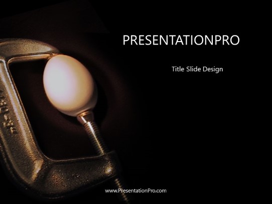 Stress PowerPoint Template title slide design