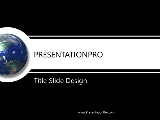 Bars PowerPoint Template title slide design