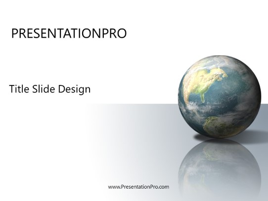 Glass PowerPoint Template title slide design
