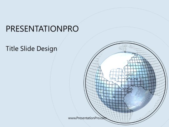 Grid PowerPoint Template title slide design