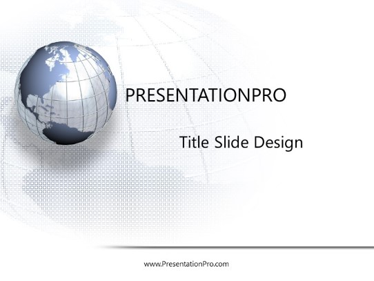World Wide PowerPoint Template title slide design