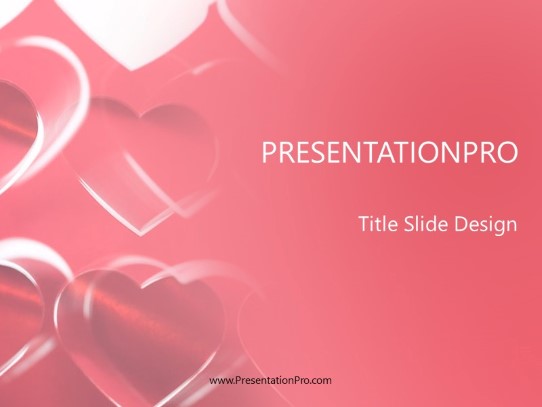 Heart Chain PowerPoint Template title slide design